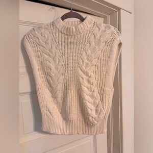 A New Day Women's Cream Cable Knit Turtleneck Sweater